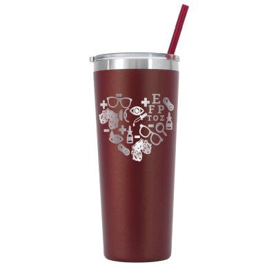 Vaso de optometría personalizado de 22 oz - Grabado con láser