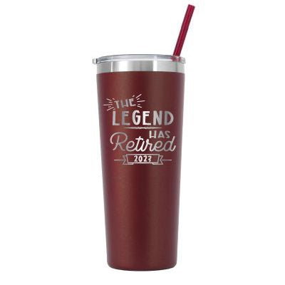 Personalized 2023 Retired "The Legend" Tumbler - Laser Engraved