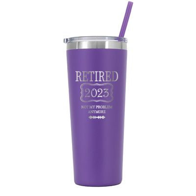 Personalized Not My Problem Retired - Laser Engraved
