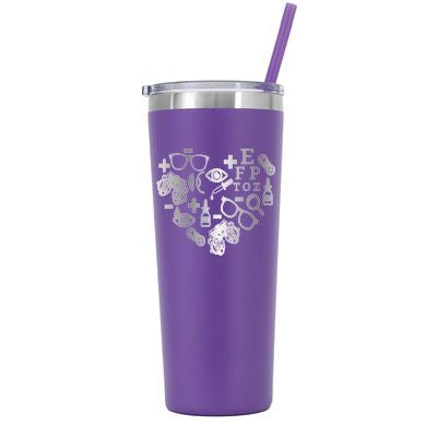22 oz Personalized Optometry Tumbler - Laser Engraved