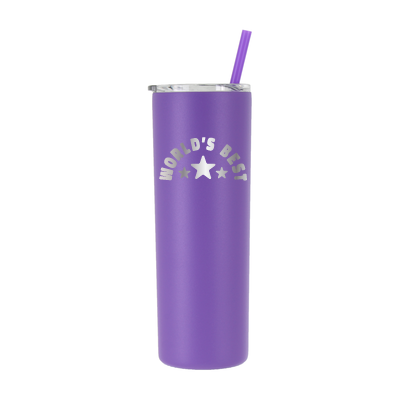 20 oz Personalized "World's Best" Tumbler Laser Engraved