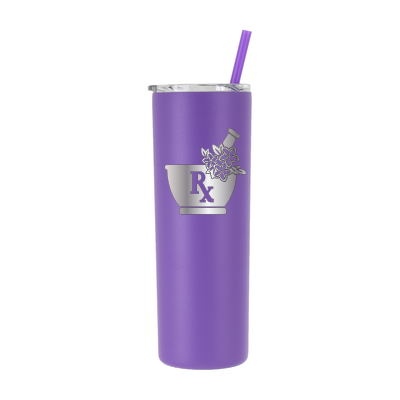 Farmacéutico floral personalizado de 20 oz - grabado con láser 