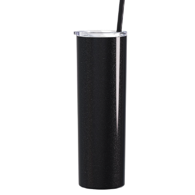 20 oz Stainless Steel Skinny Tumbler with Personalized Swirl Name