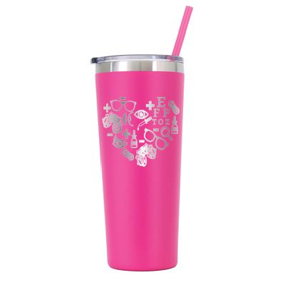 Vaso de optometría personalizado de 22 oz - Grabado con láser