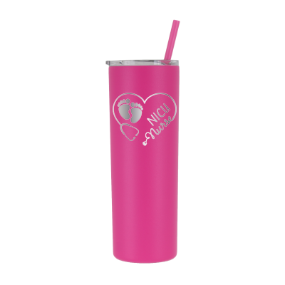Vaso de enfermera personalizado NICU de 20 oz - Grabado con láser