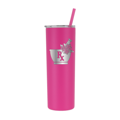 Farmacéutico floral personalizado de 20 oz - grabado con láser 