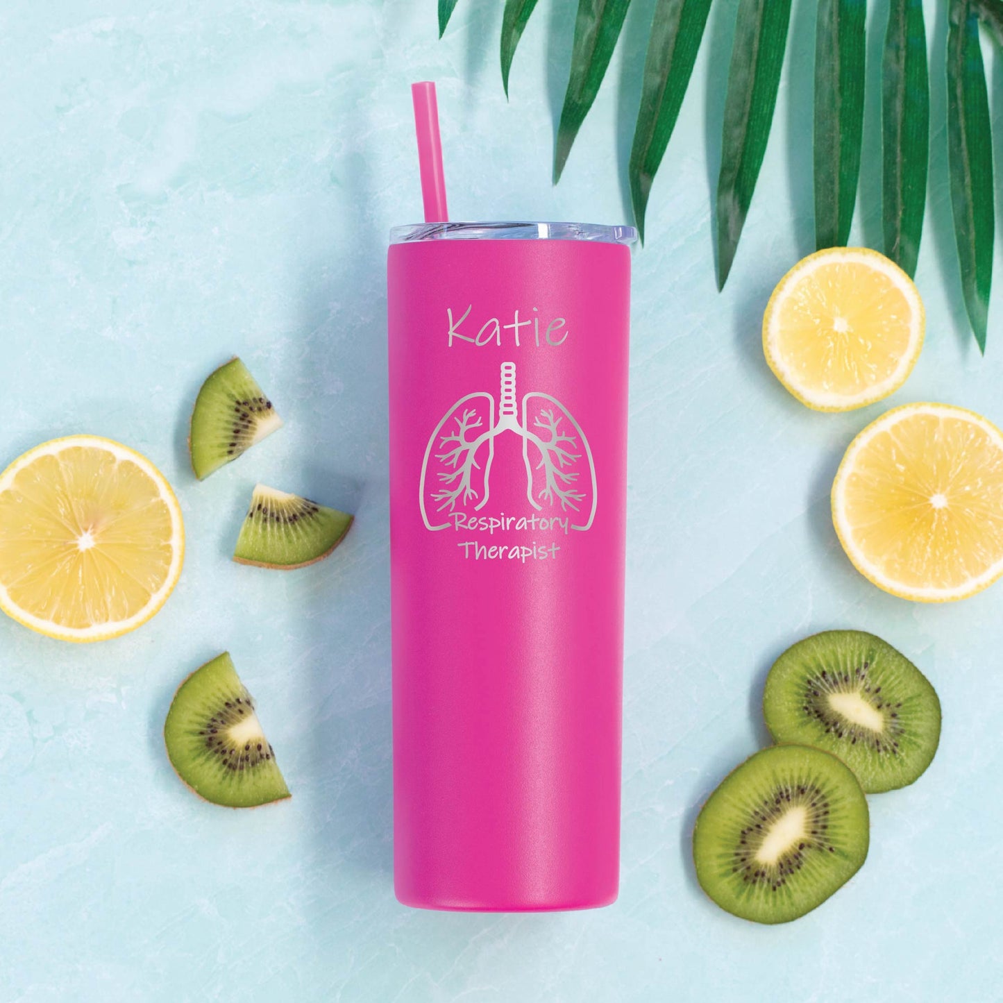 20 oz Personalized Respiratory Therapist Tumbler - Laser Engraved