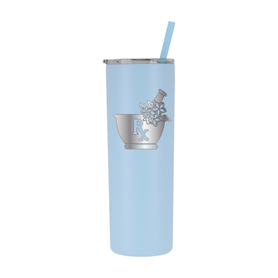 Farmacéutico floral personalizado de 20 oz - grabado con láser 