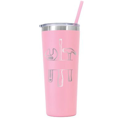 22 oz Personalized Mechanic Tumbler - Laser Engraved