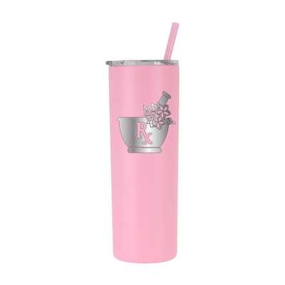 Farmacéutico floral personalizado de 20 oz - grabado con láser 
