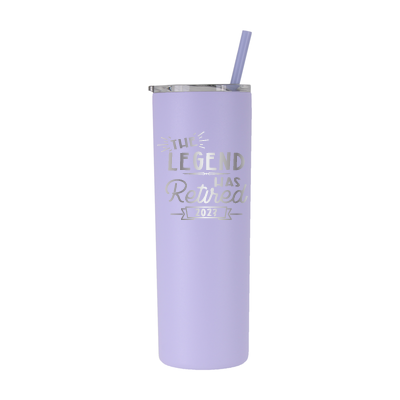 Personalized 2023 Retired "The Legend" Tumbler - Laser Engraved
