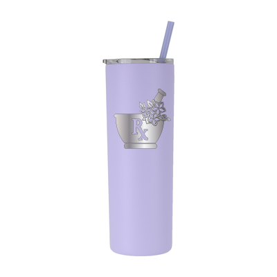 Farmacéutico floral personalizado de 20 oz - grabado con láser 