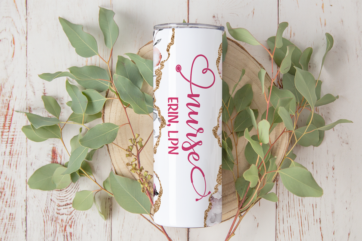20 oz Personalized Nurse Tumbler
