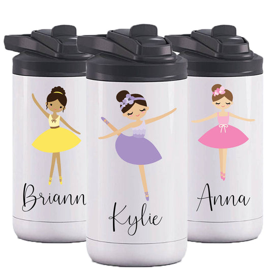 12 oz Kids Ballerina Water Bottle