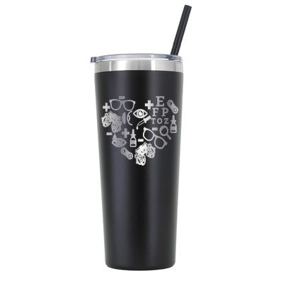 Vaso de optometría personalizado de 22 oz - Grabado con láser