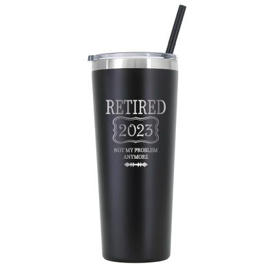 Personalized Not My Problem Retired - Laser Engraved