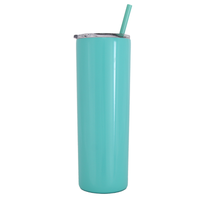 Green and Blue Tie Dye 20 oz. Skinny Tumbler - Creative Cottage