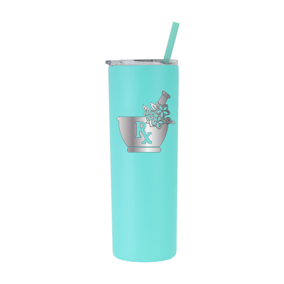 Farmacéutico floral personalizado de 20 oz - grabado con láser 