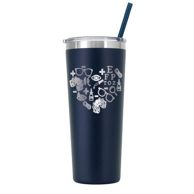 Vaso de optometría personalizado de 22 oz - Grabado con láser