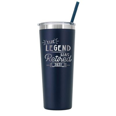 Vaso personalizado 2023 Retired "The Legend" - Grabado con láser