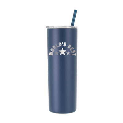 20 oz Personalized "World's Best" Tumbler Laser Engraved