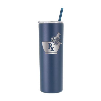 Farmacéutico floral personalizado de 20 oz - grabado con láser 