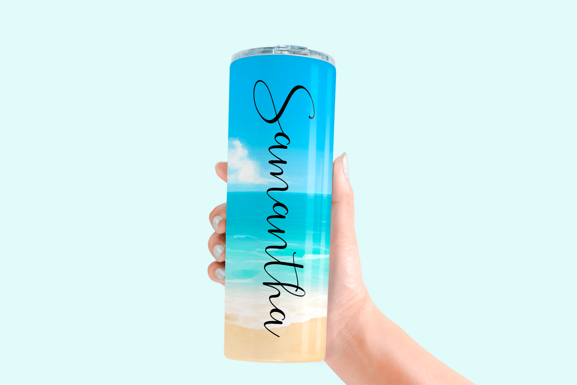 Beach Tumbler | Personalized Tumblers With Name | 20oz Stainless Steel  Tumblers | Bridesmaid Gifts |…See more Beach Tumbler | Personalized  Tumblers