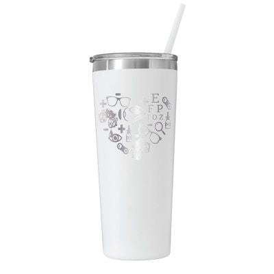 Vaso de optometría personalizado de 22 oz - Grabado con láser