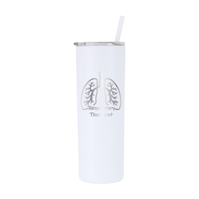 20 oz Personalized Respiratory Therapist Tumbler - Laser Engraved