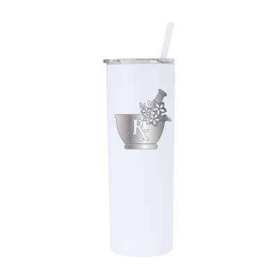 Farmacéutico floral personalizado de 20 oz - grabado con láser 