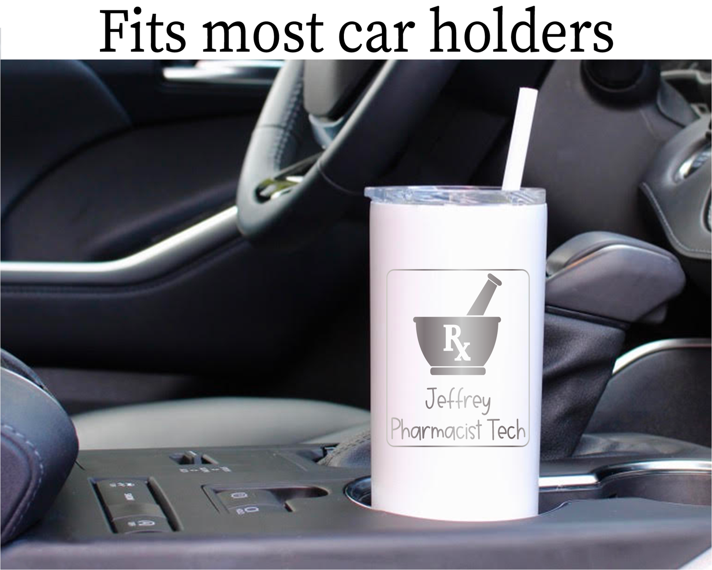20 oz Personalized Pharmacist Tumbler - Laser Engraved