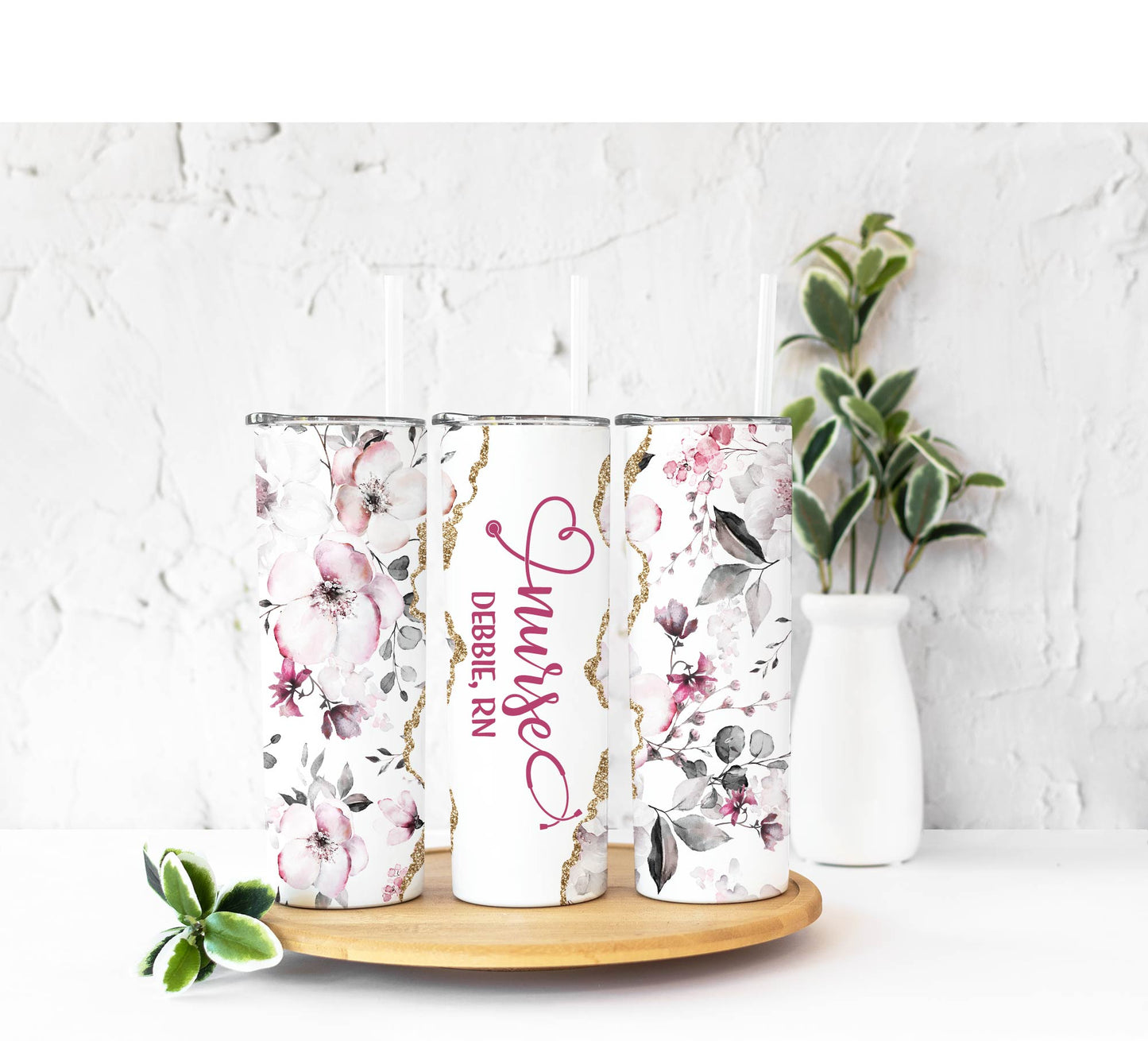 20 oz Personalized Nurse Tumbler